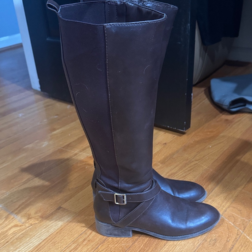Kelly & Katie Dark Brown Over-the-Knee Riding Boots